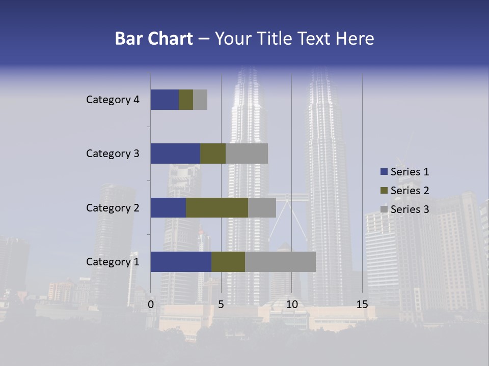 Klcc Skyscraper Business PowerPoint Template