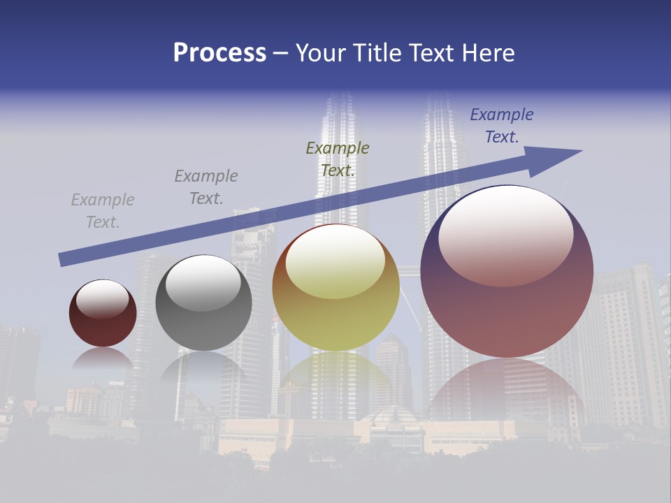 Klcc Skyscraper Business PowerPoint Template