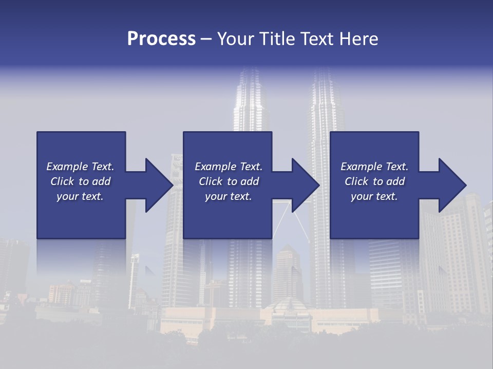 Klcc Skyscraper Business PowerPoint Template