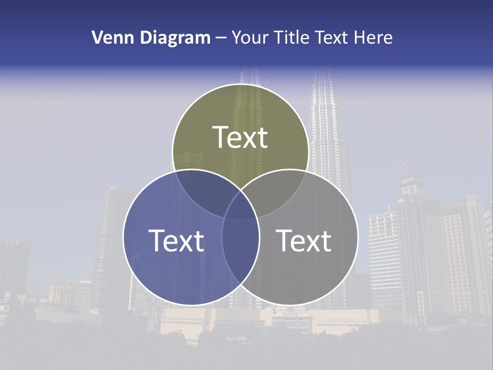 Klcc Skyscraper Business PowerPoint Template