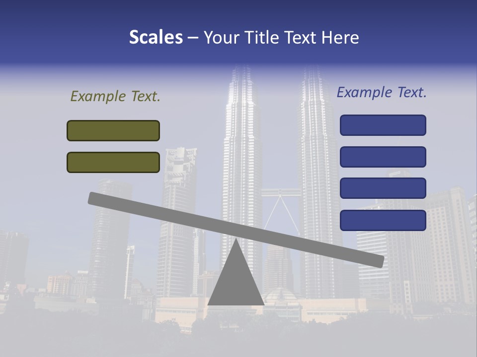 Klcc Skyscraper Business PowerPoint Template