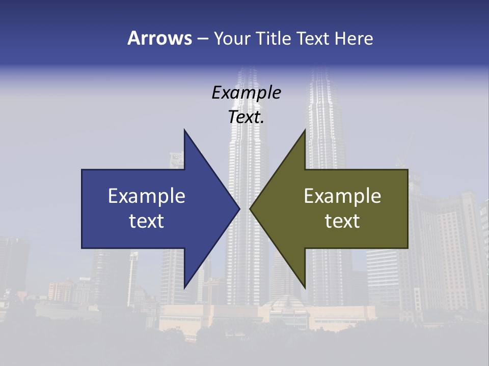 Klcc Skyscraper Business PowerPoint Template