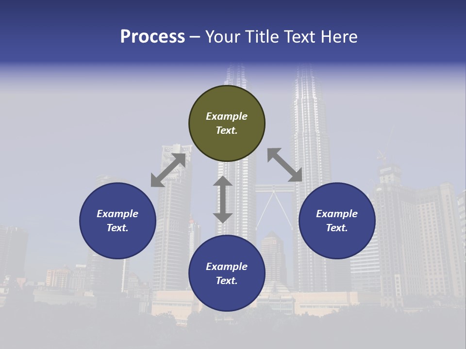 Klcc Skyscraper Business PowerPoint Template