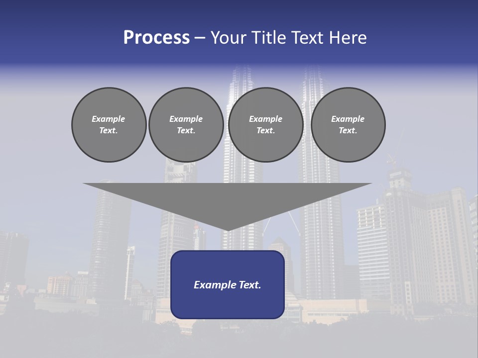 Klcc Skyscraper Business PowerPoint Template