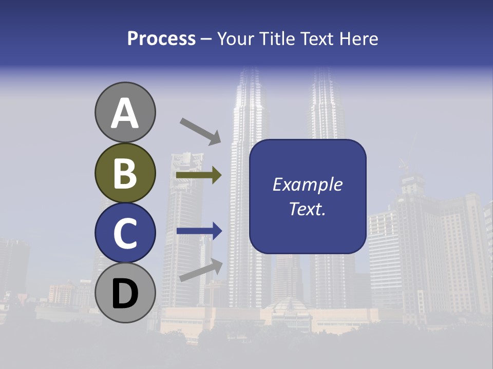Klcc Skyscraper Business PowerPoint Template