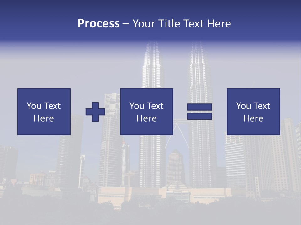 Klcc Skyscraper Business PowerPoint Template