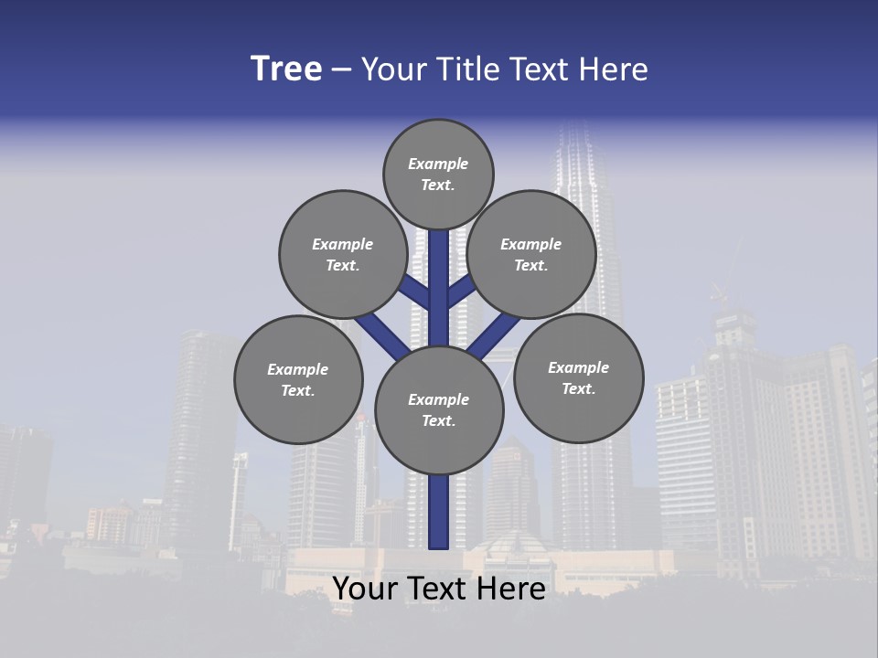 Klcc Skyscraper Business PowerPoint Template