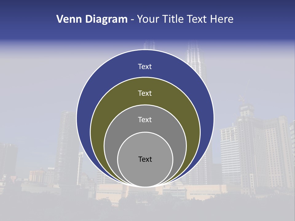 Klcc Skyscraper Business PowerPoint Template