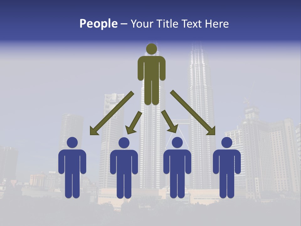 Klcc Skyscraper Business PowerPoint Template