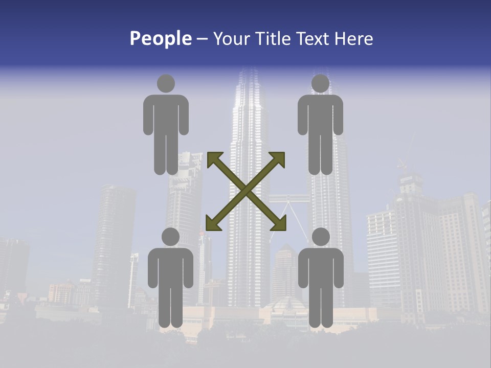 Klcc Skyscraper Business PowerPoint Template