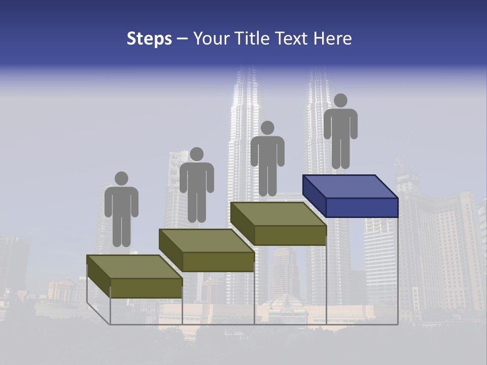 Klcc Skyscraper Business PowerPoint Template