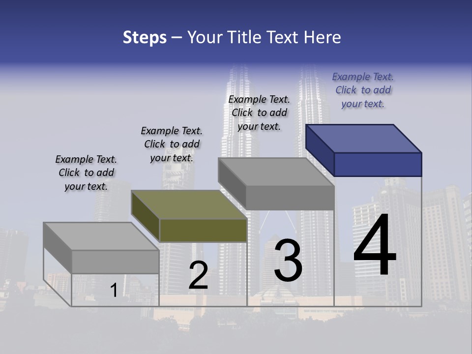 Klcc Skyscraper Business PowerPoint Template