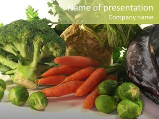 Winter Vegetables Vegetables Ingredients PowerPoint Template