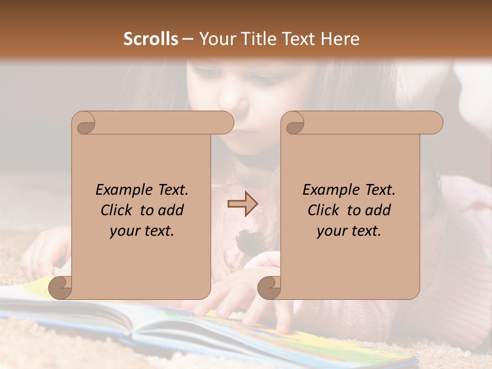 Little Toddler Knowledge PowerPoint Template