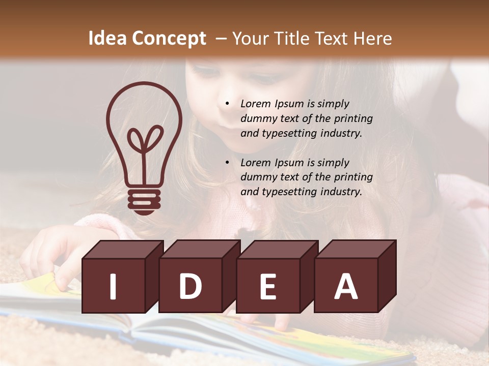 Little Toddler Knowledge PowerPoint Template