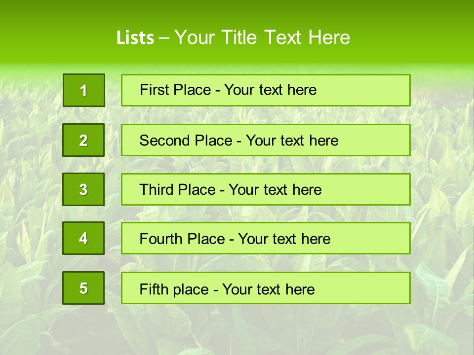 Farming Nature Plant PowerPoint Template