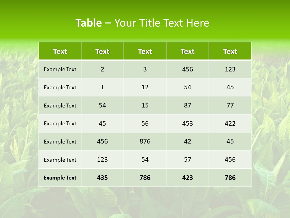 Farming Nature Plant PowerPoint Template