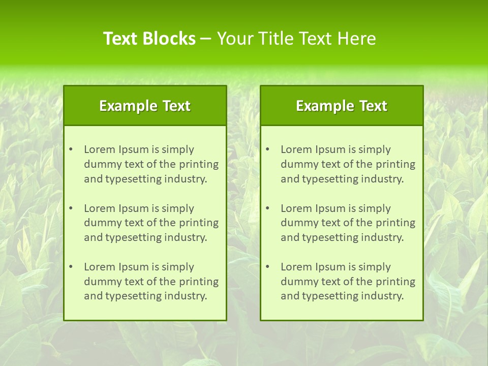 Farming Nature Plant PowerPoint Template