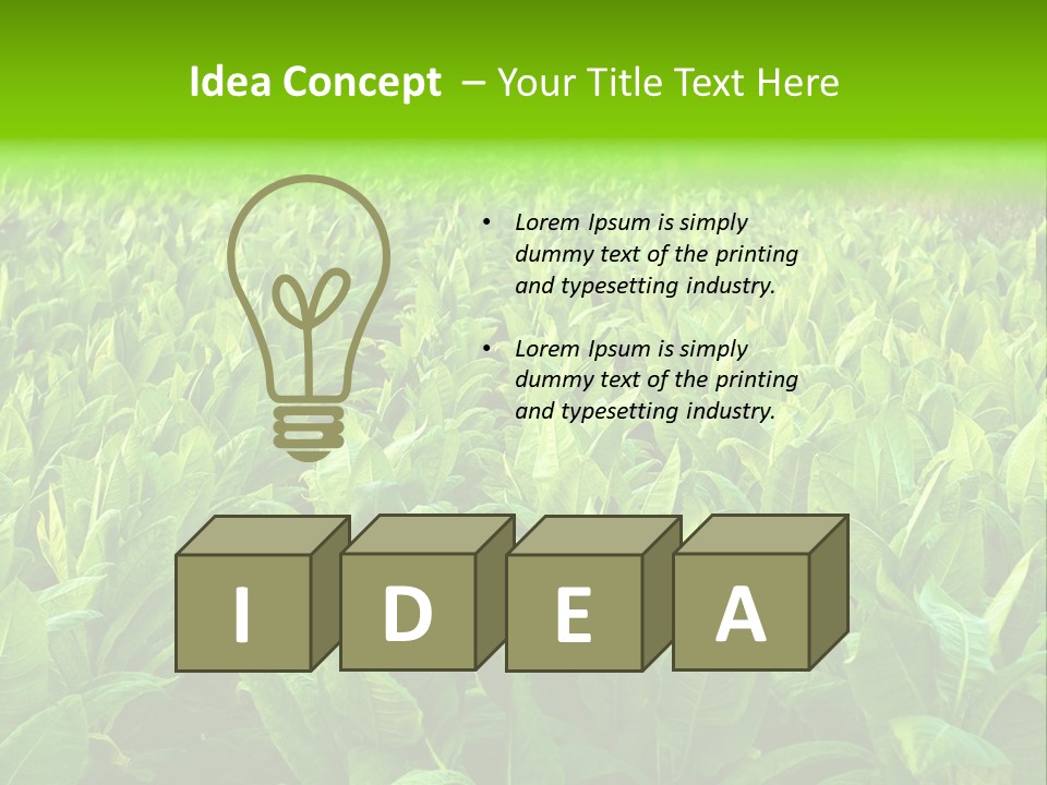 Farming Nature Plant PowerPoint Template