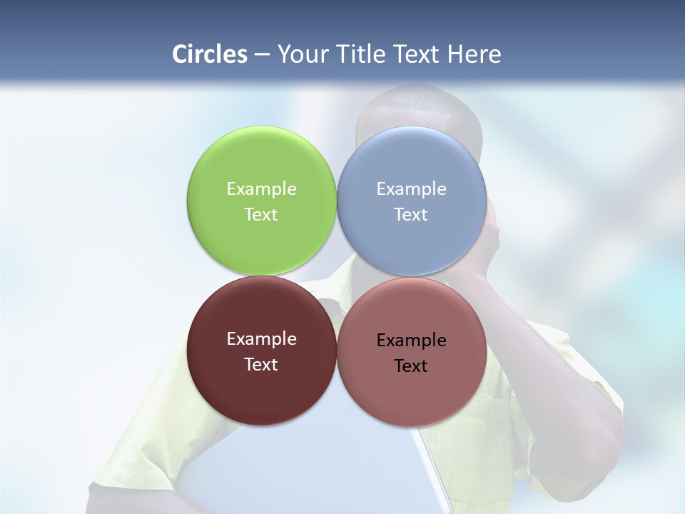 Blue Optimism Happy PowerPoint Template