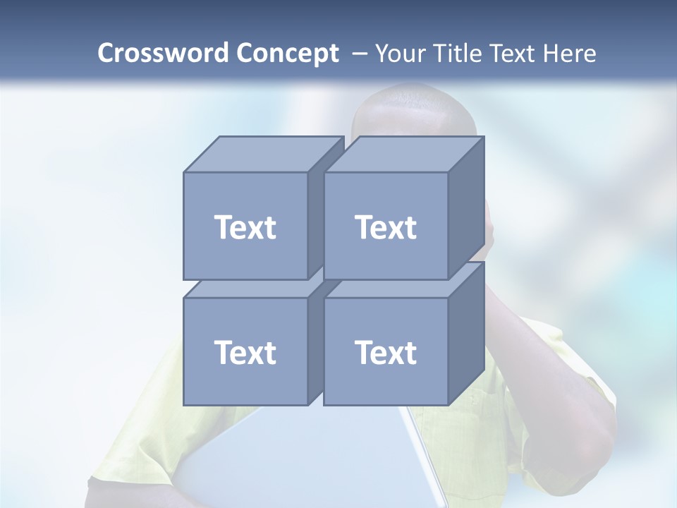 Blue Optimism Happy PowerPoint Template