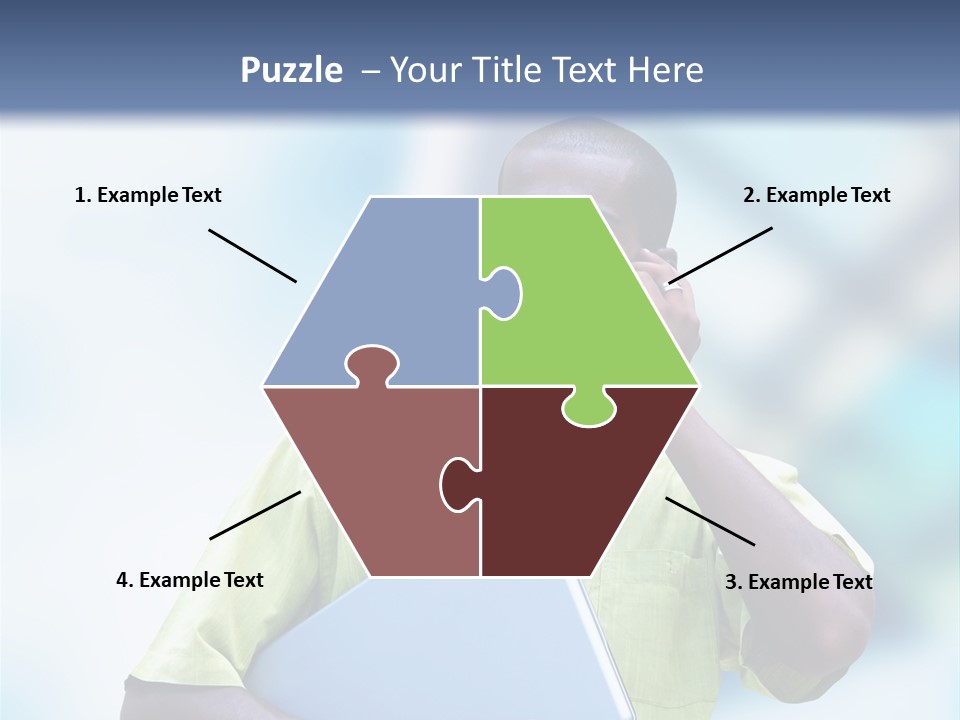 Blue Optimism Happy PowerPoint Template