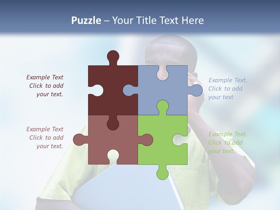 Blue Optimism Happy PowerPoint Template