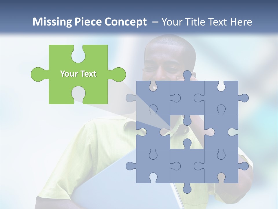 Blue Optimism Happy PowerPoint Template