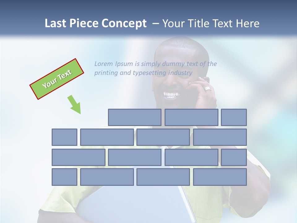 Blue Optimism Happy PowerPoint Template