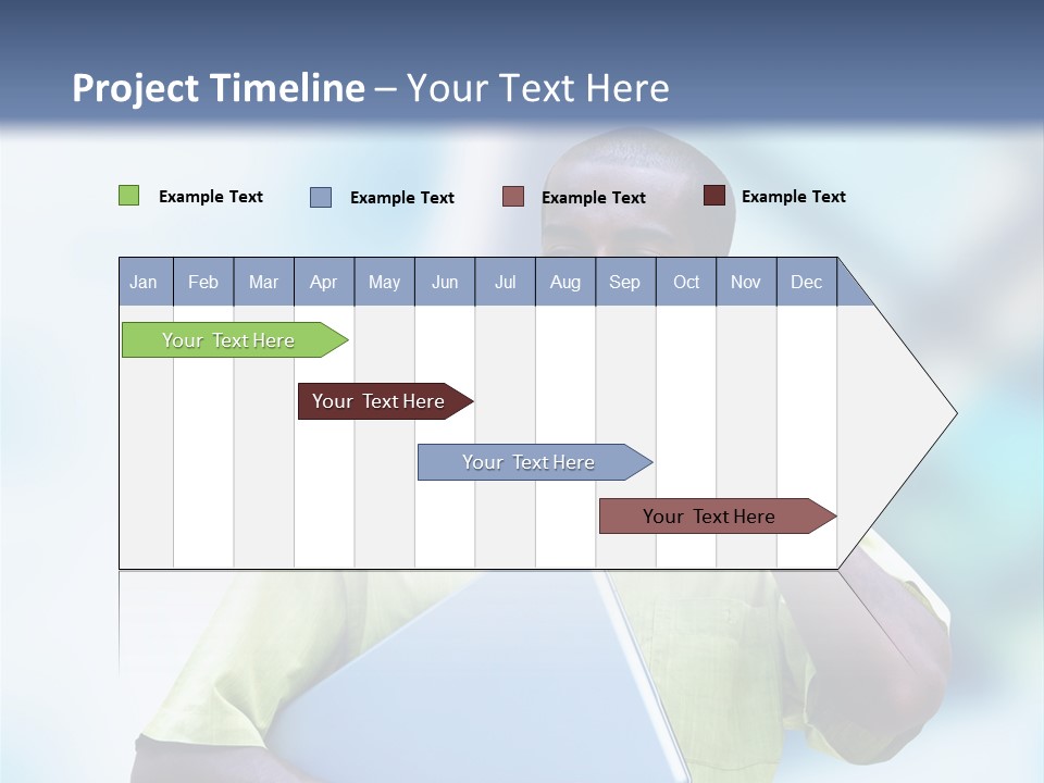 Blue Optimism Happy PowerPoint Template