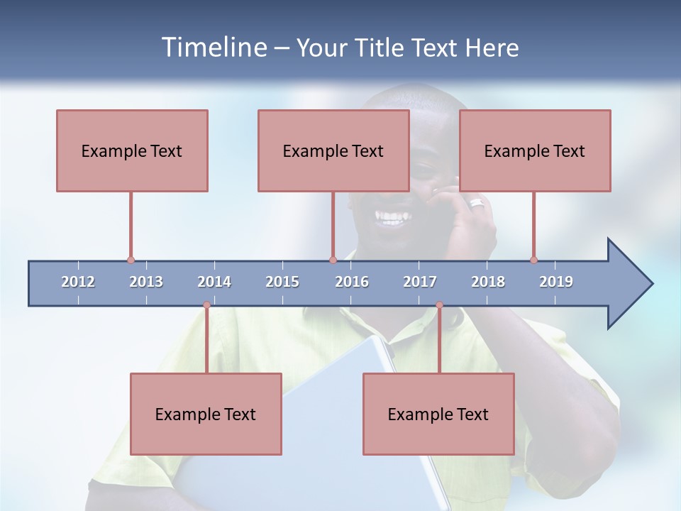 Blue Optimism Happy PowerPoint Template