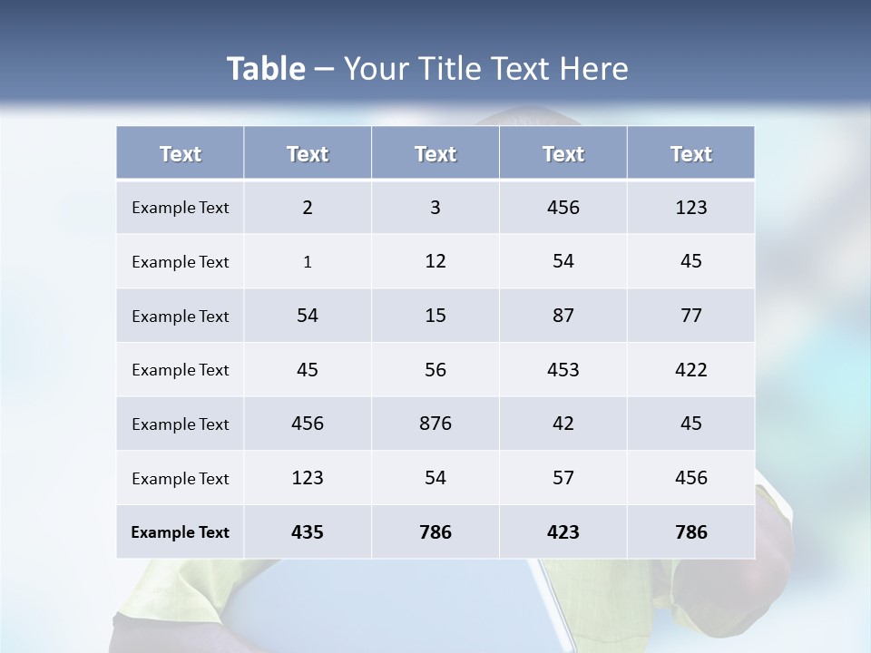 Blue Optimism Happy PowerPoint Template