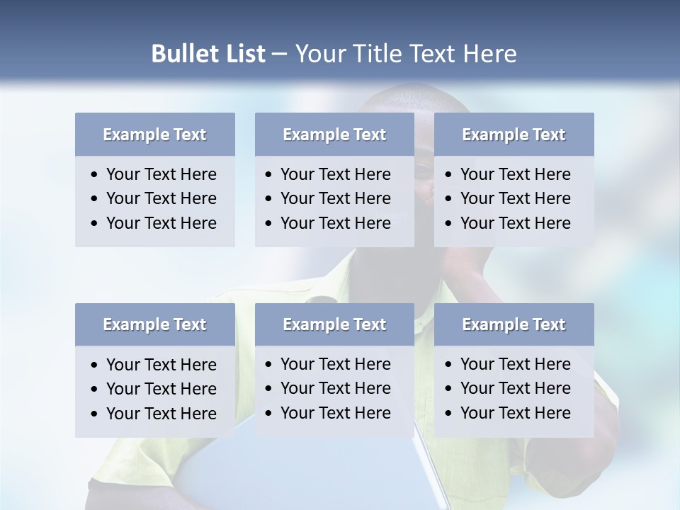 Blue Optimism Happy PowerPoint Template