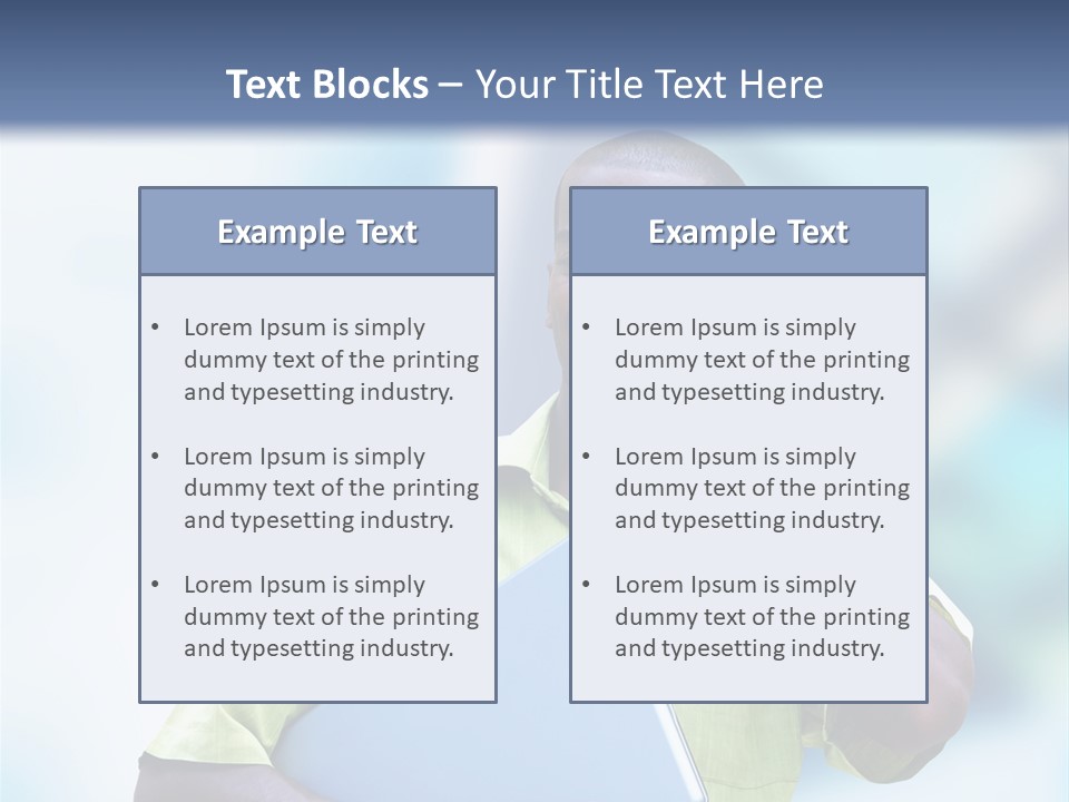 Blue Optimism Happy PowerPoint Template