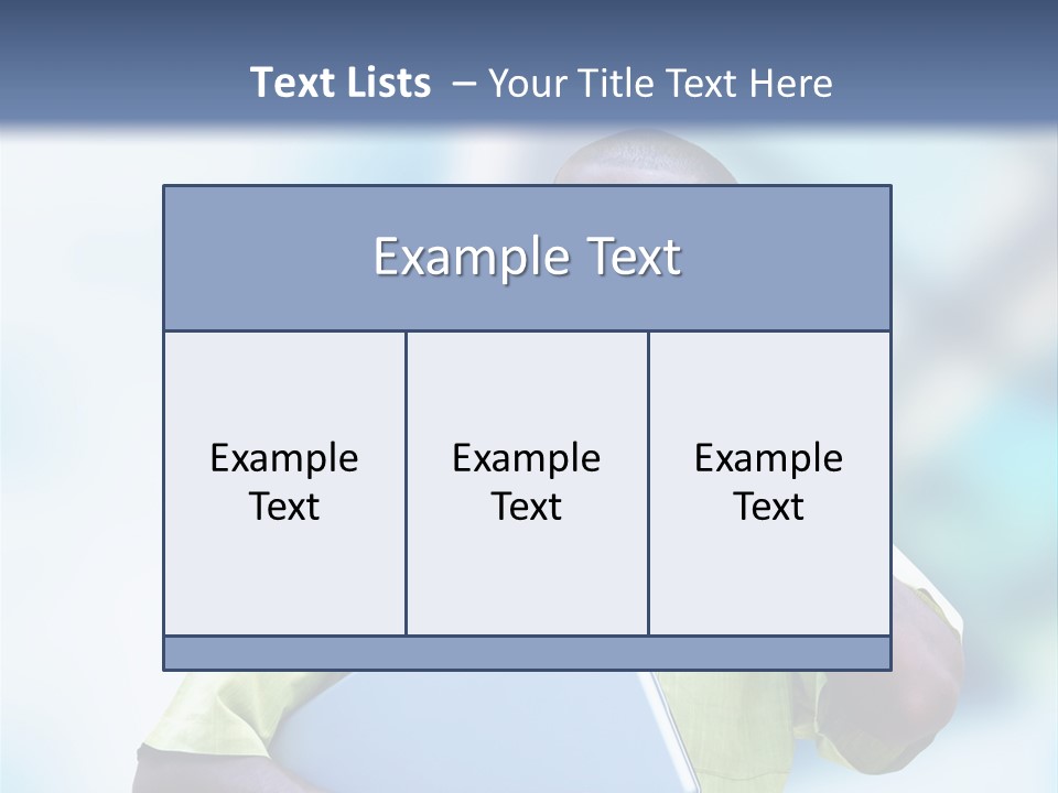 Blue Optimism Happy PowerPoint Template