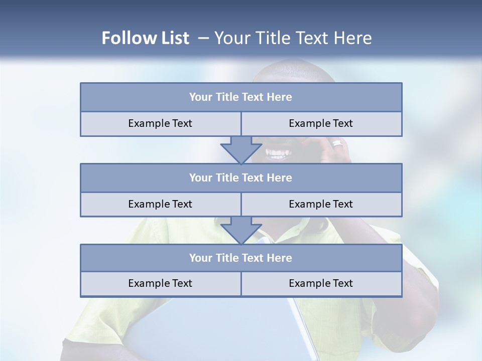 Blue Optimism Happy PowerPoint Template