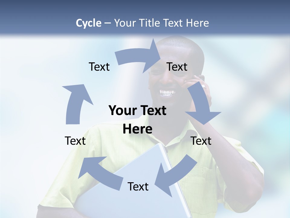 Blue Optimism Happy PowerPoint Template