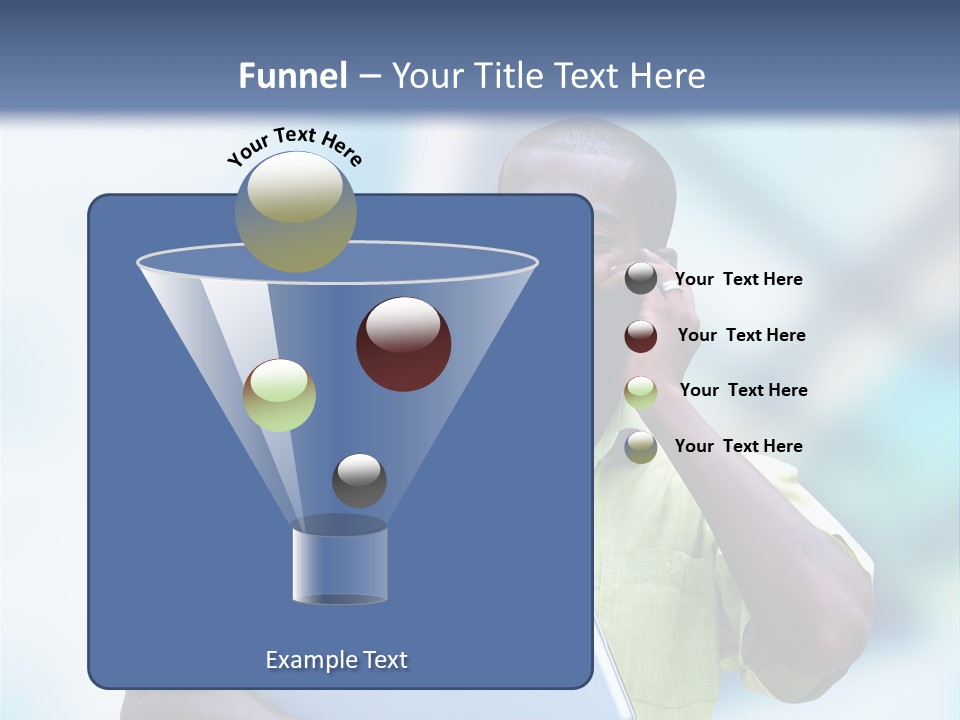Blue Optimism Happy PowerPoint Template