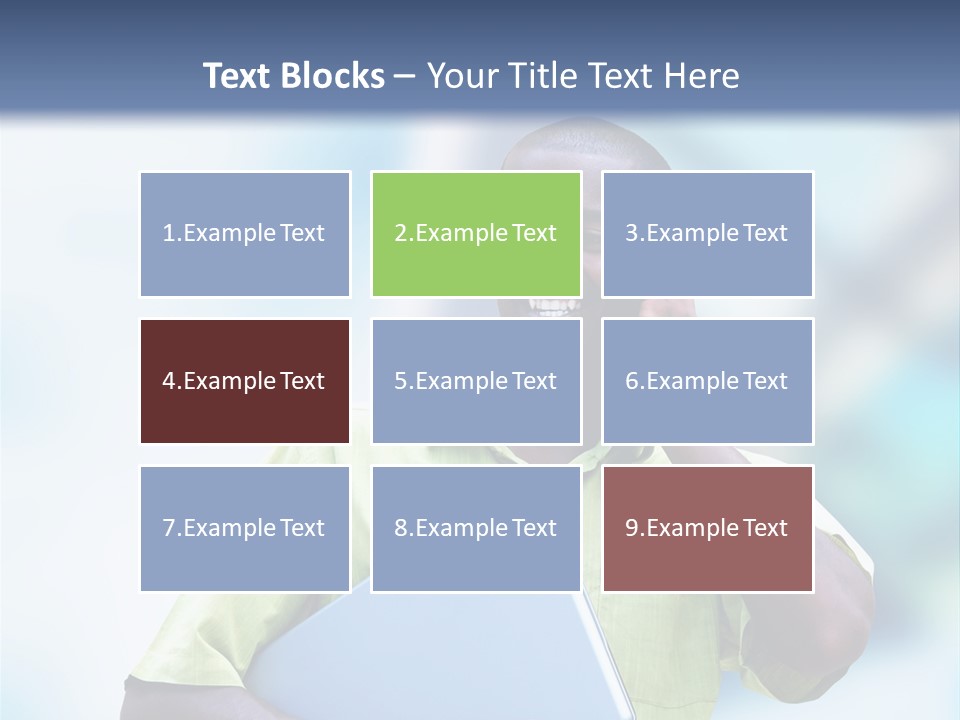 Blue Optimism Happy PowerPoint Template