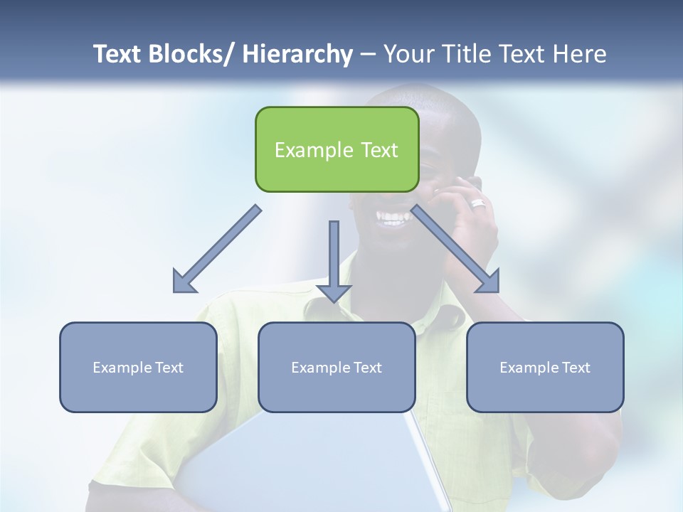 Blue Optimism Happy PowerPoint Template