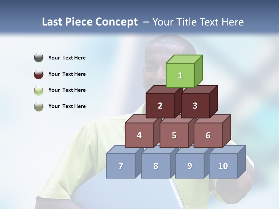 Blue Optimism Happy PowerPoint Template