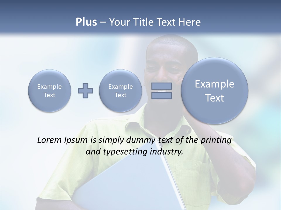 Blue Optimism Happy PowerPoint Template