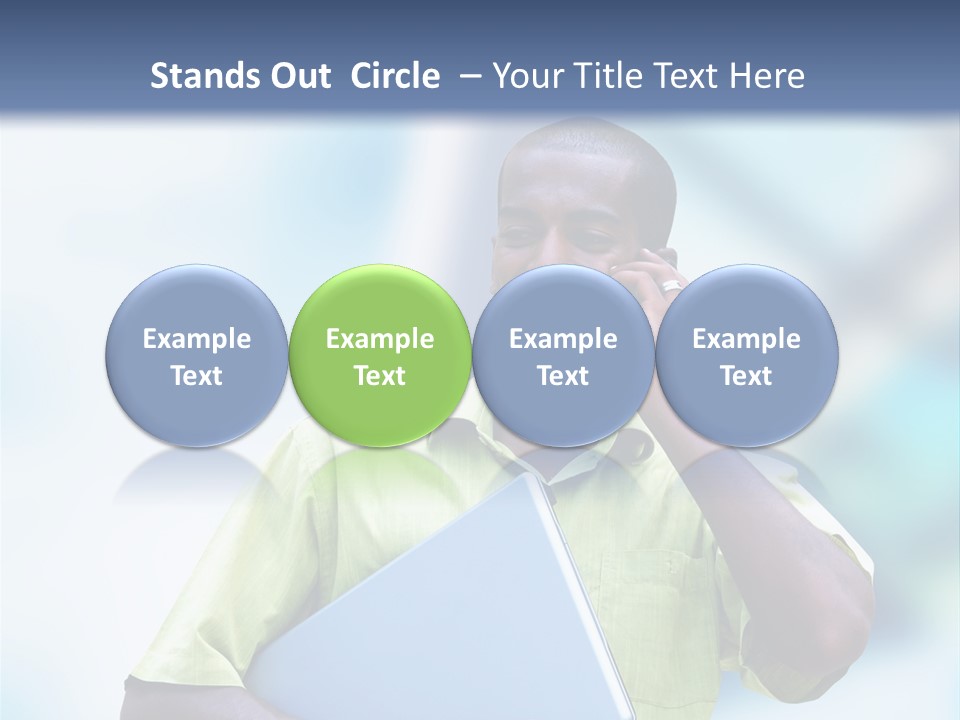 Blue Optimism Happy PowerPoint Template