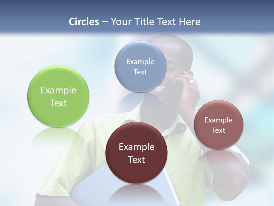 Blue Optimism Happy PowerPoint Template