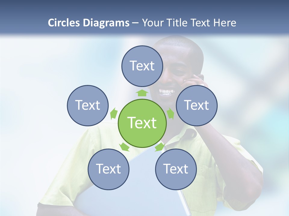 Blue Optimism Happy PowerPoint Template