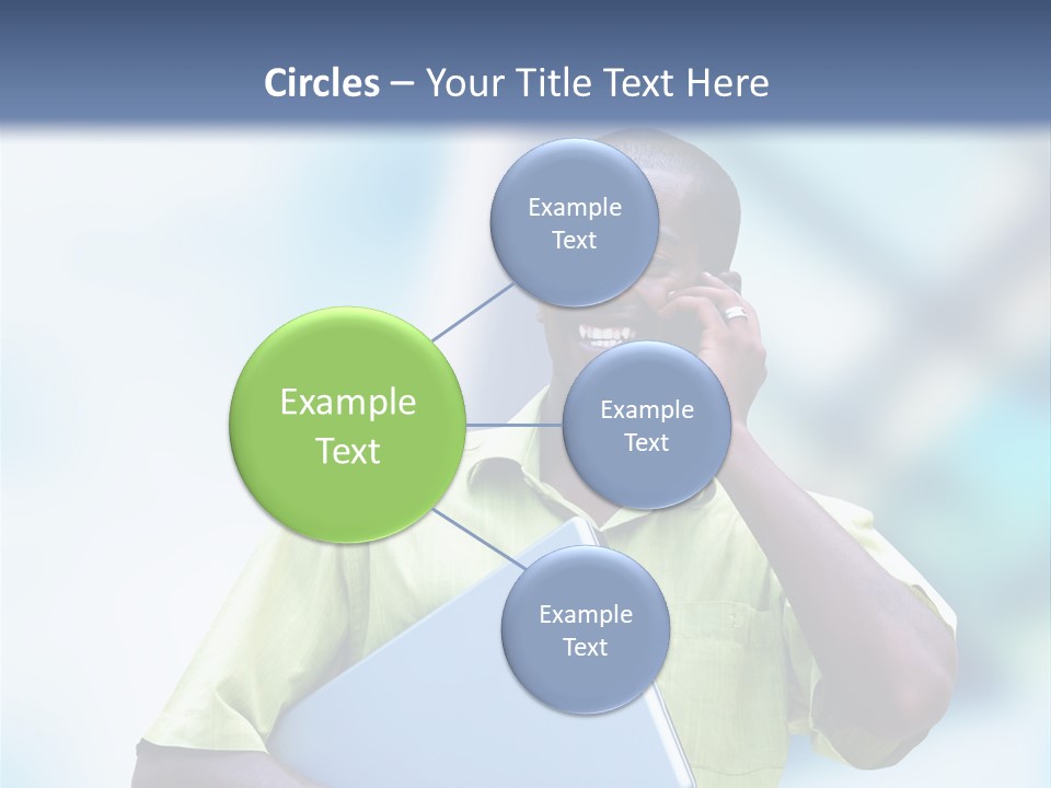 Blue Optimism Happy PowerPoint Template