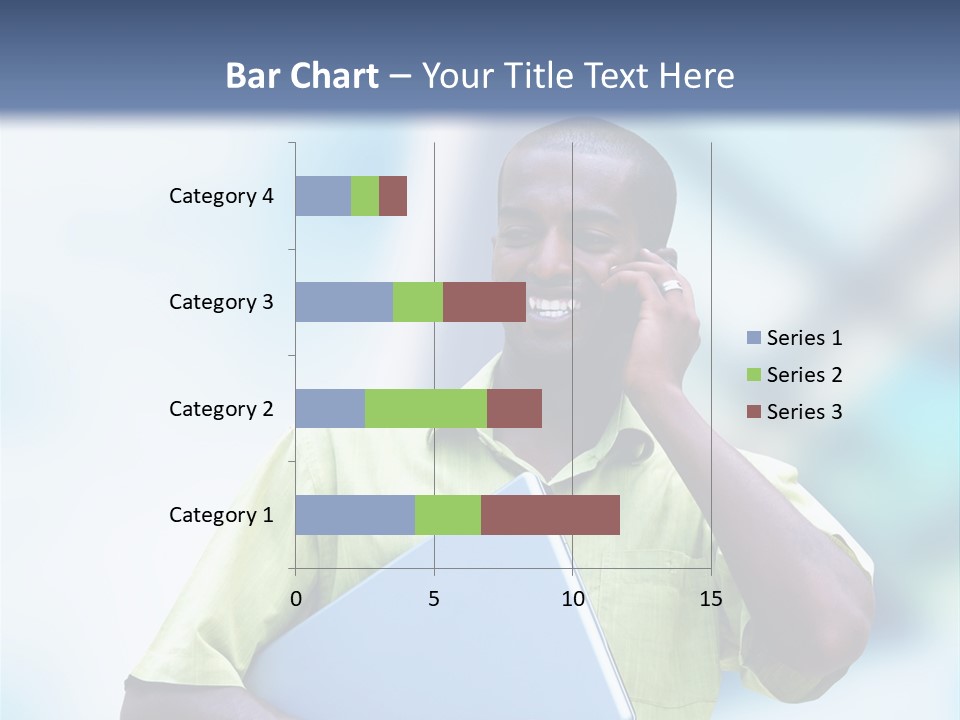 Blue Optimism Happy PowerPoint Template