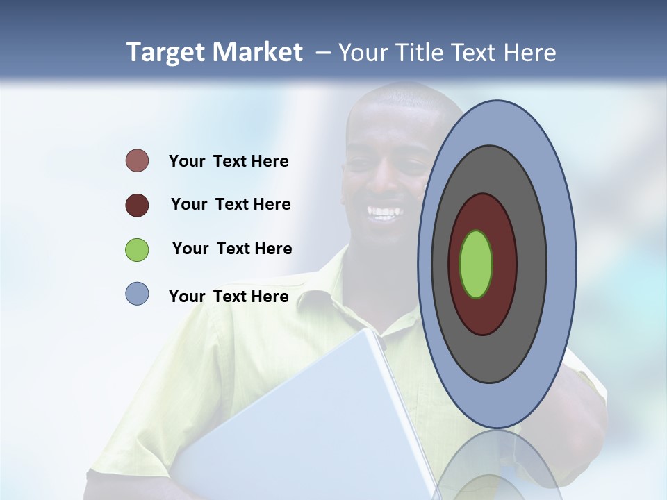 Blue Optimism Happy PowerPoint Template