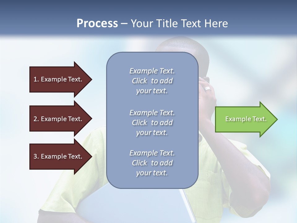 Blue Optimism Happy PowerPoint Template