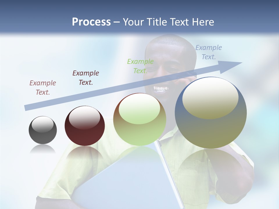 Blue Optimism Happy PowerPoint Template